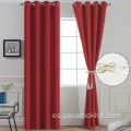 Cortinas opacas rojas 84 pulgadas de largo